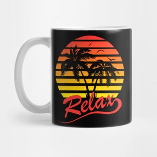 Relax Tropical Sunset Mug